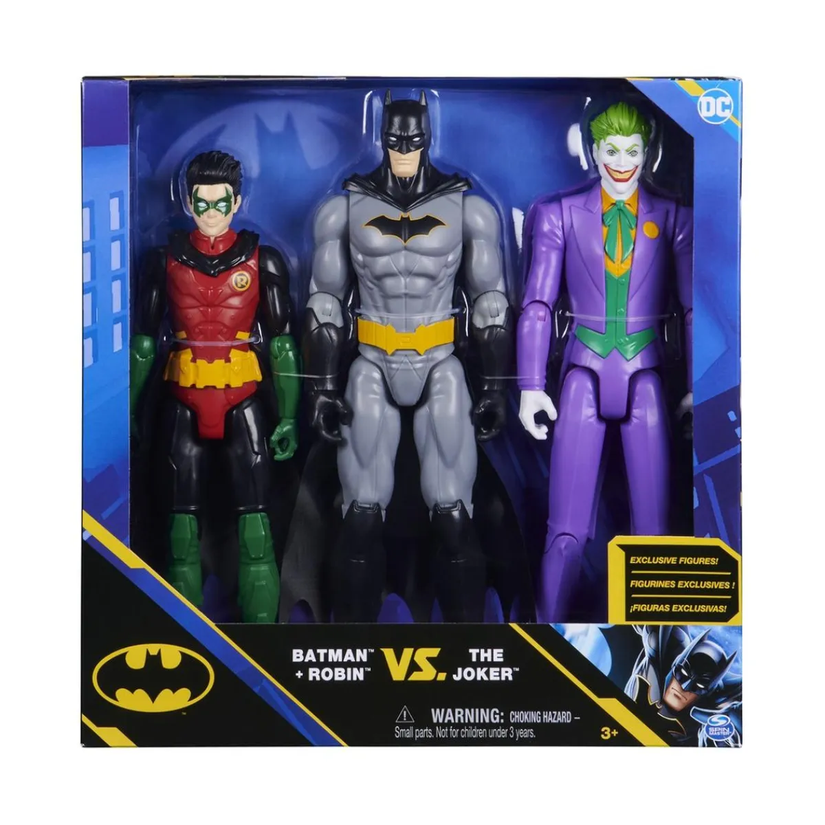 SPIN MASTER Figuras De Acción*DC Cómics - Batman - Pack 3 Figuras Acción 30 cm