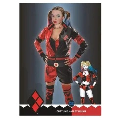 ABYSSE CORP Disfraces|Halloween*DC Cómics - Disfraz adulto de Harley Quinn Talla S (38-40)