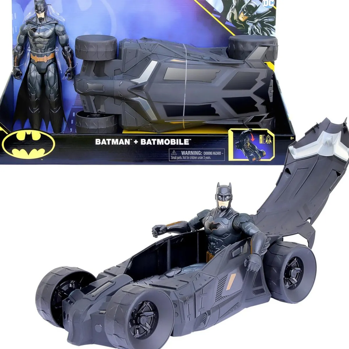 BATMAN Figuras De Acción*Dc comics - - Set Batimóvil y figura de acción de 30 cm ㅤ