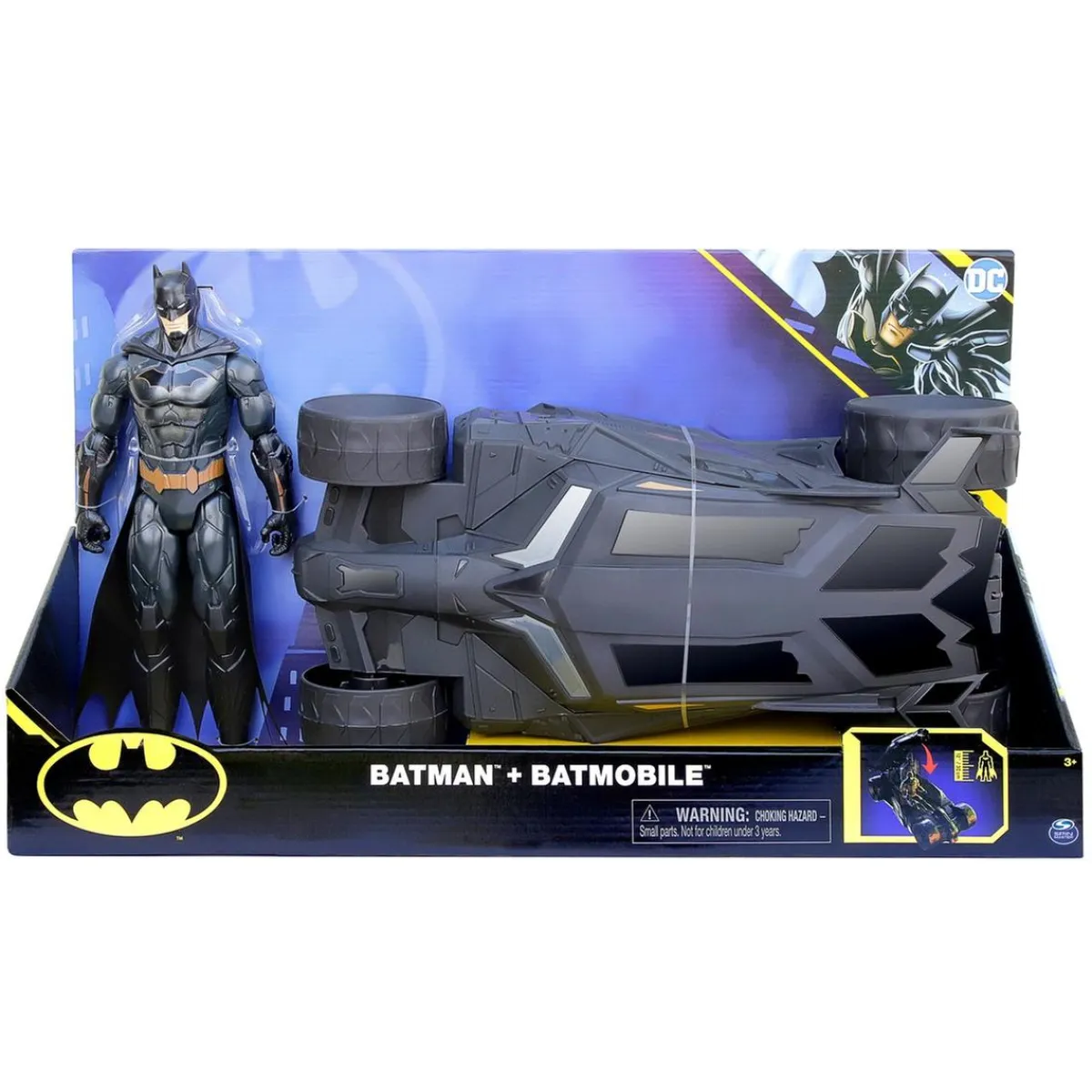 BATMAN Figuras De Acción*Dc comics - - Set Batimóvil y figura de acción de 30 cm ㅤ