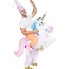 Funidelia Disfraces|Halloween*Disfraz a hombros de unicornio hinchable para adulto Talla única