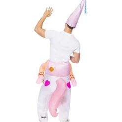 Funidelia Disfraces|Halloween*Disfraz a hombros de unicornio hinchable para adulto Talla única