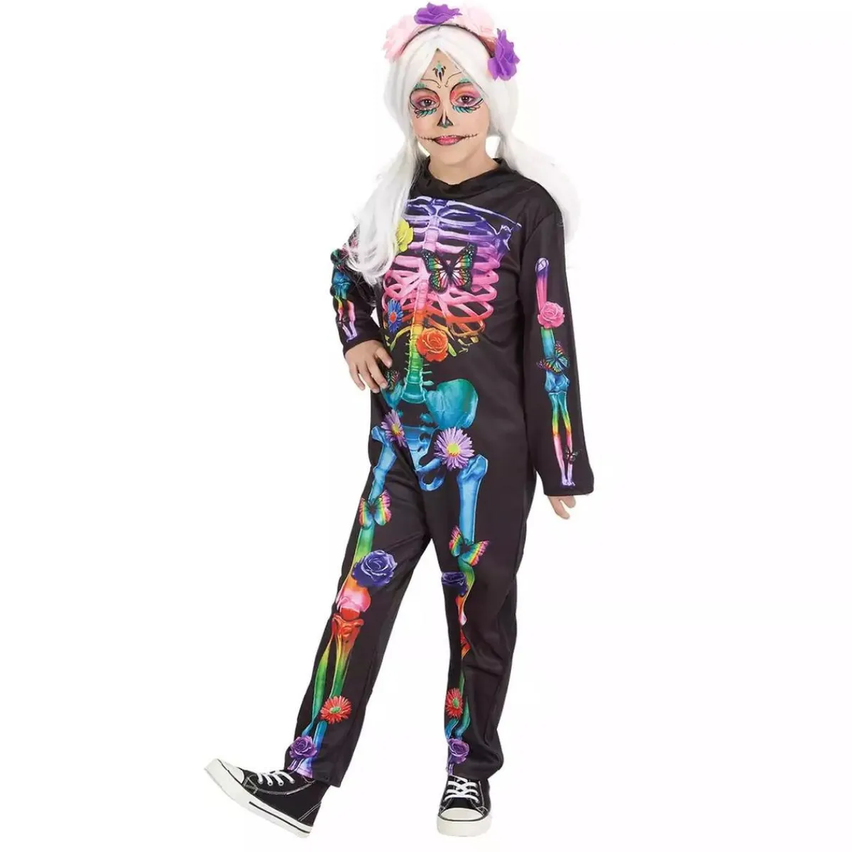 RUBIE'S Disfraces|Halloween*Disfraz Catrina Happy Flower Talla XXS (3-4 años)