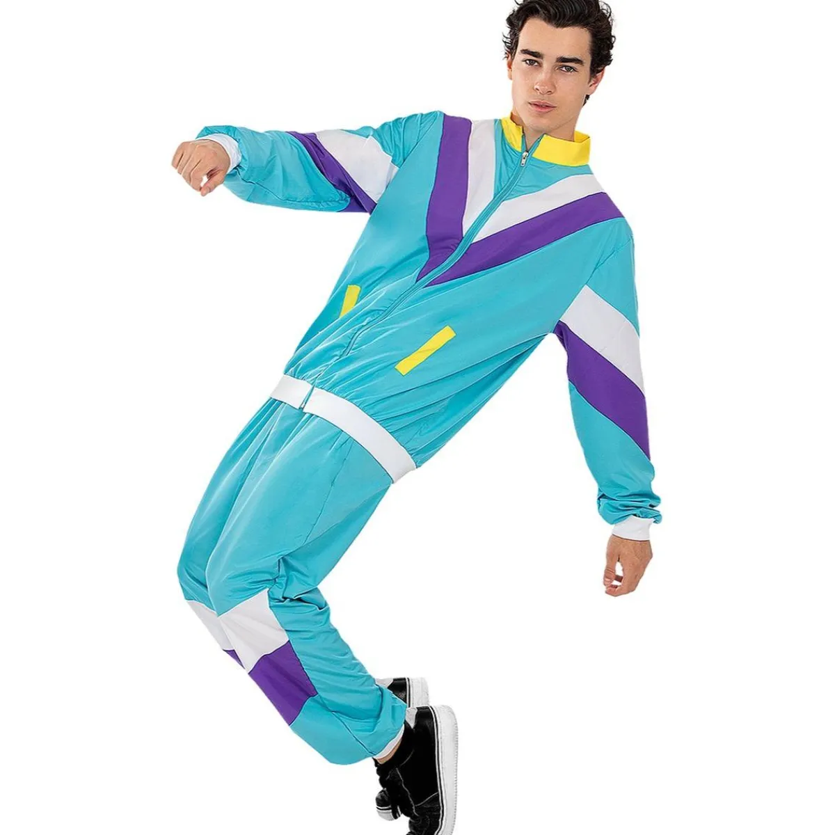 Funidelia Disfraces|Halloween*Disfraz chándal de los Años 80 para adulto S-M