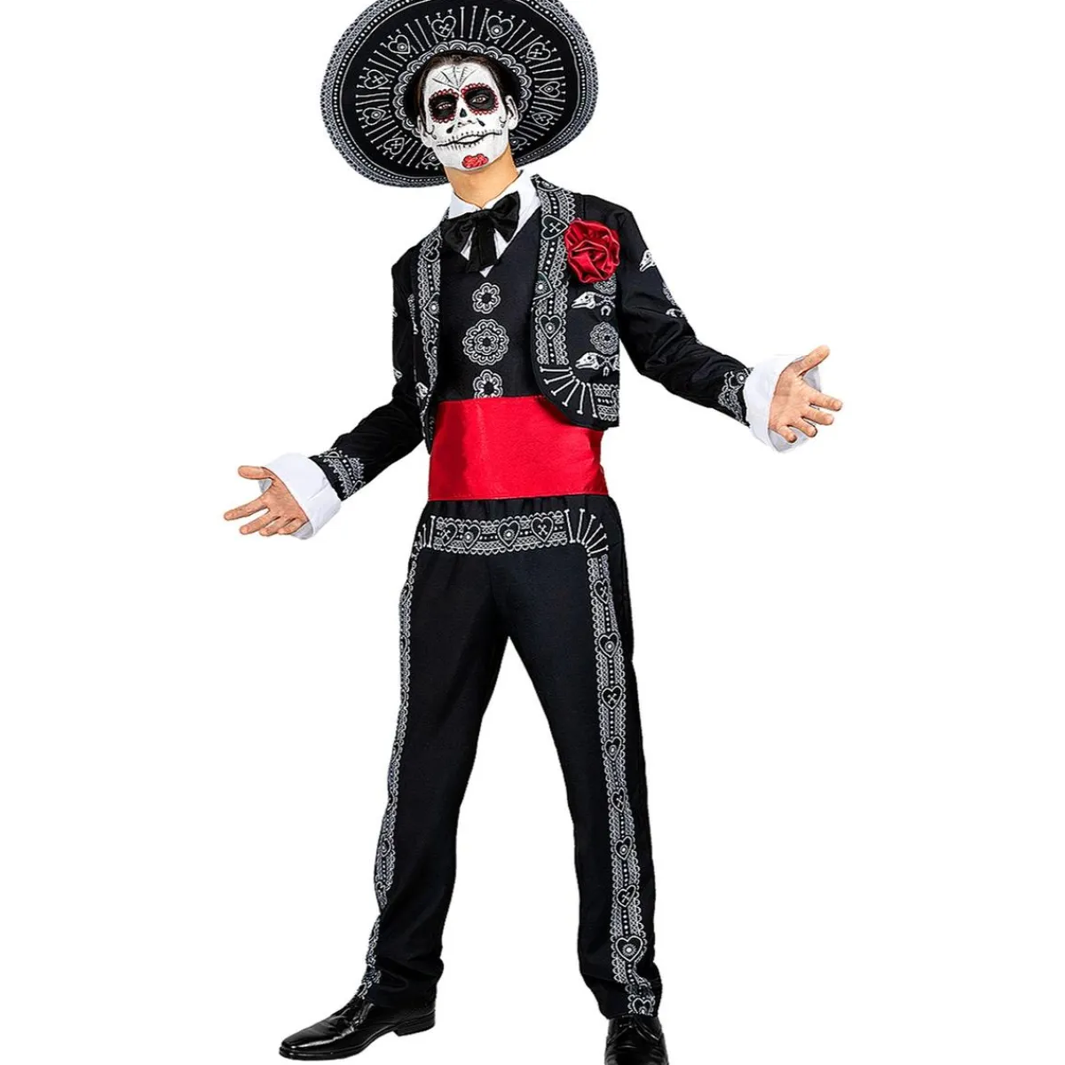 Funidelia Disfraces|Halloween*Disfraz Día de los Muertos hombre XXL