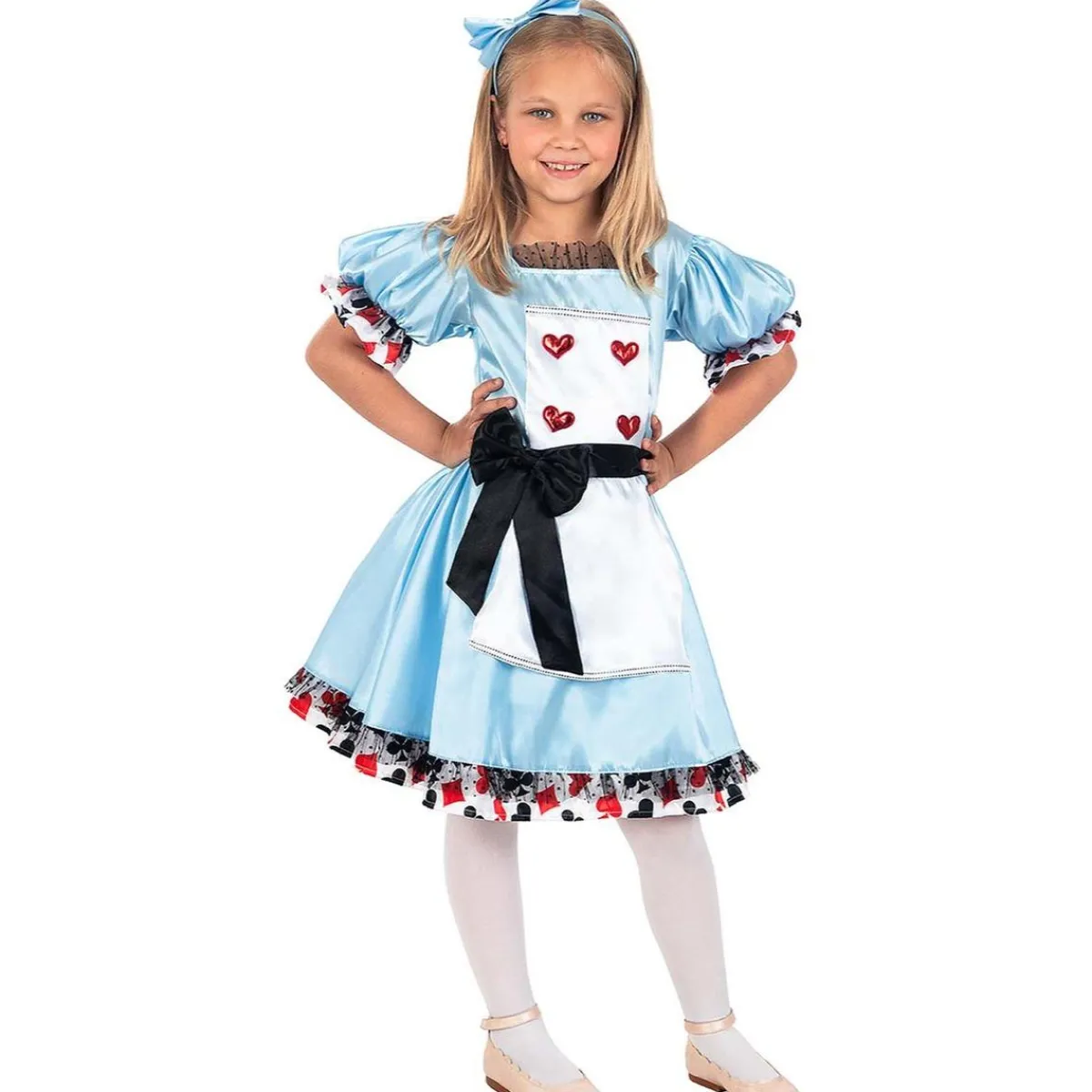 Funidelia Disfraces|Halloween*Disfraz de Alicia Deluxe para niña 5-6 años