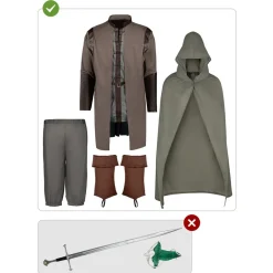 Funidelia Halloween|Disfraces*Disfraz de Aragorn Standard El Señor de los Anillos