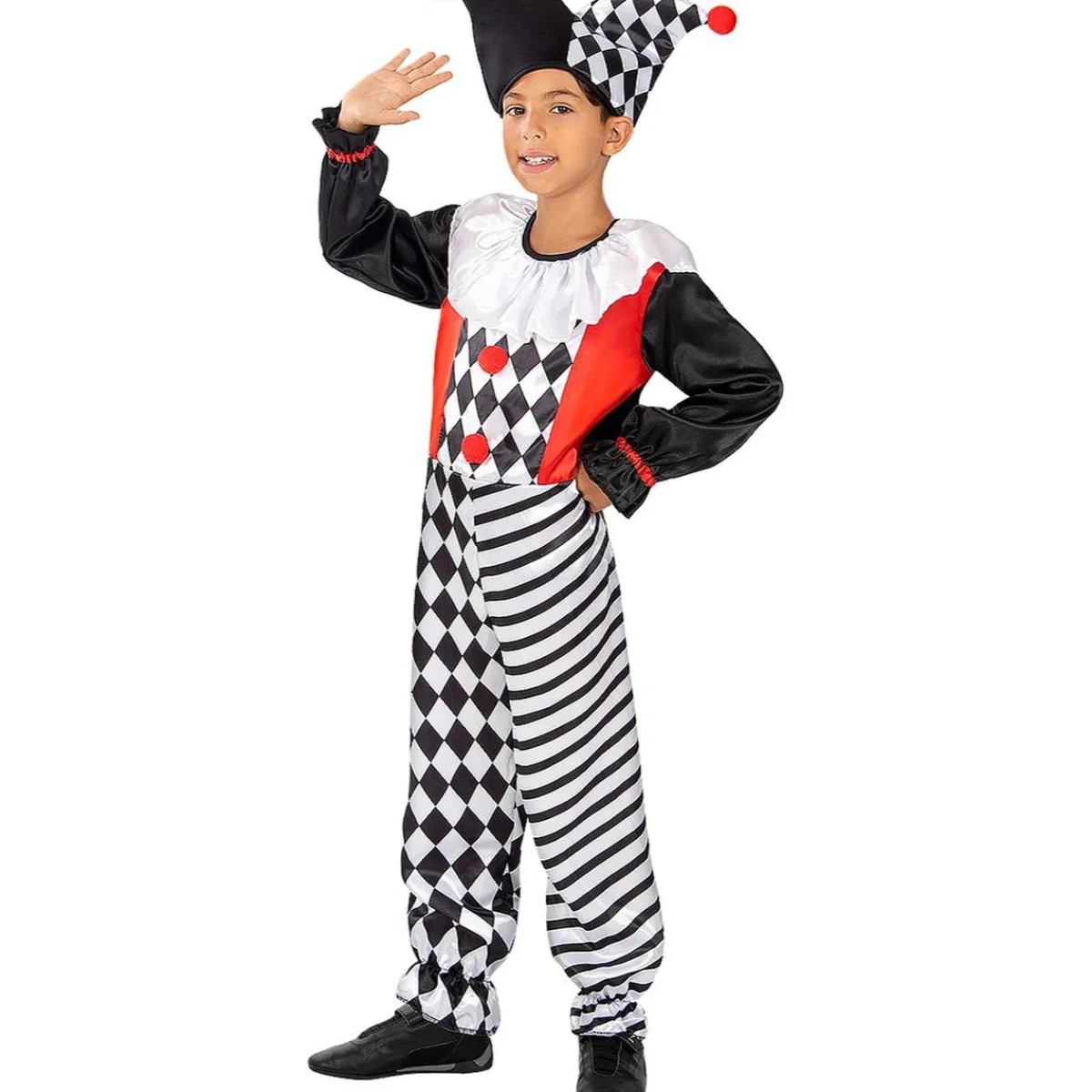 Funidelia Disfraces|Halloween*Disfraz de arlequín para niño 3-4 años