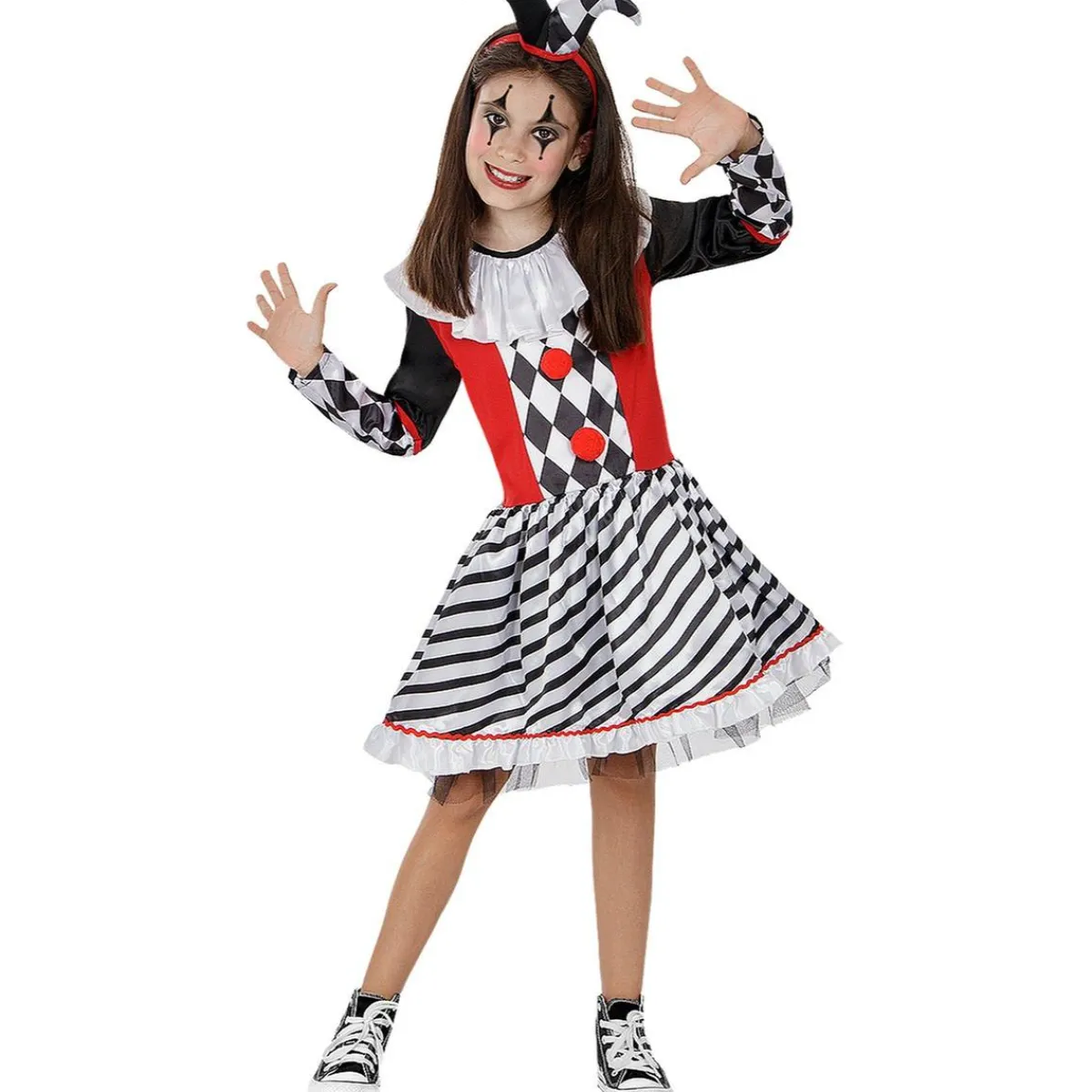 Funidelia Halloween|Disfraces*Disfraz de Arlequín para niña 3-4 años