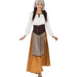 Funidelia Disfraces|Halloween*Disfraz de campesina medieval para mujer M