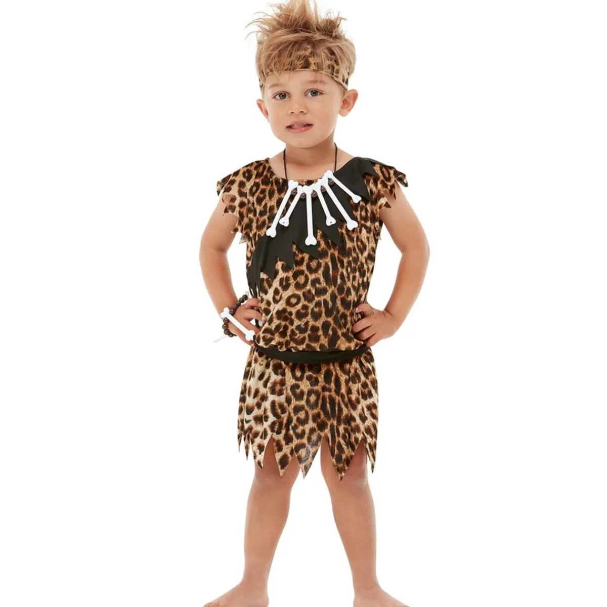 Funidelia Disfraces|Halloween*Disfraz de cavernícola para niños 10-12 años