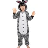 Funidelia Halloween|Disfraces*Disfraz de cebra onesie para niños 7-9 años
