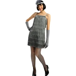 Funidelia Disfraces|Halloween*Disfraz de charlestón años 20 plateado XL