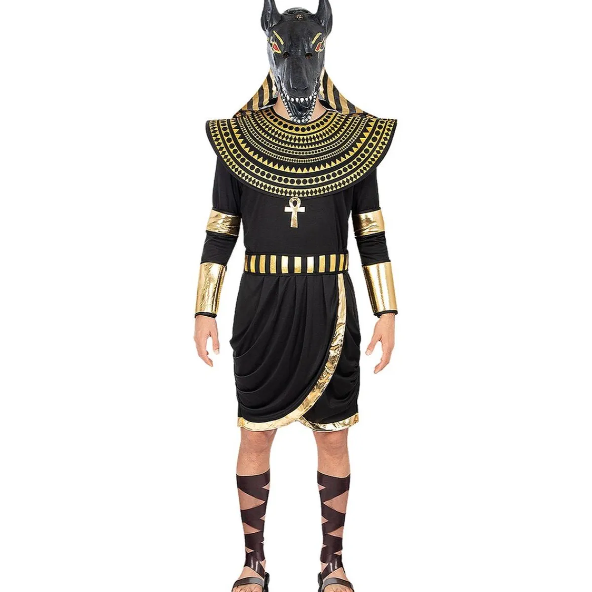 Funidelia Disfraces|Halloween*Disfraz de Dios Anubis para hombre XXL