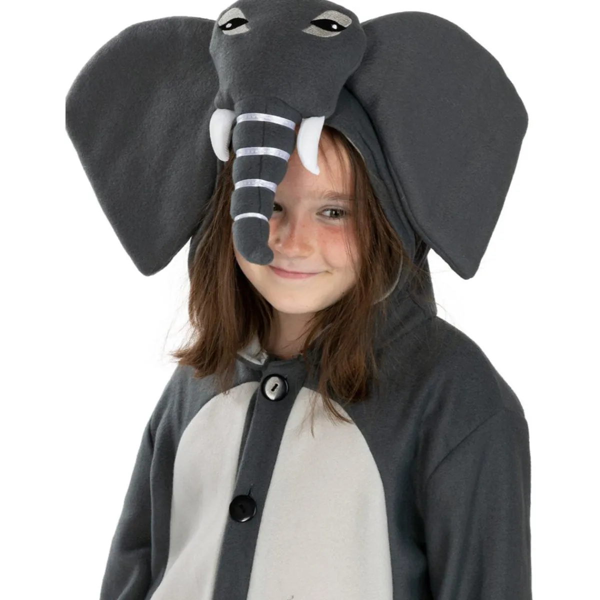 Funidelia Halloween|Disfraces*Disfraz de elefante onesie para niños 10-12 años