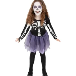 Funidelia Disfraces|Halloween*Disfraz de esqueleto niña 3-4 años