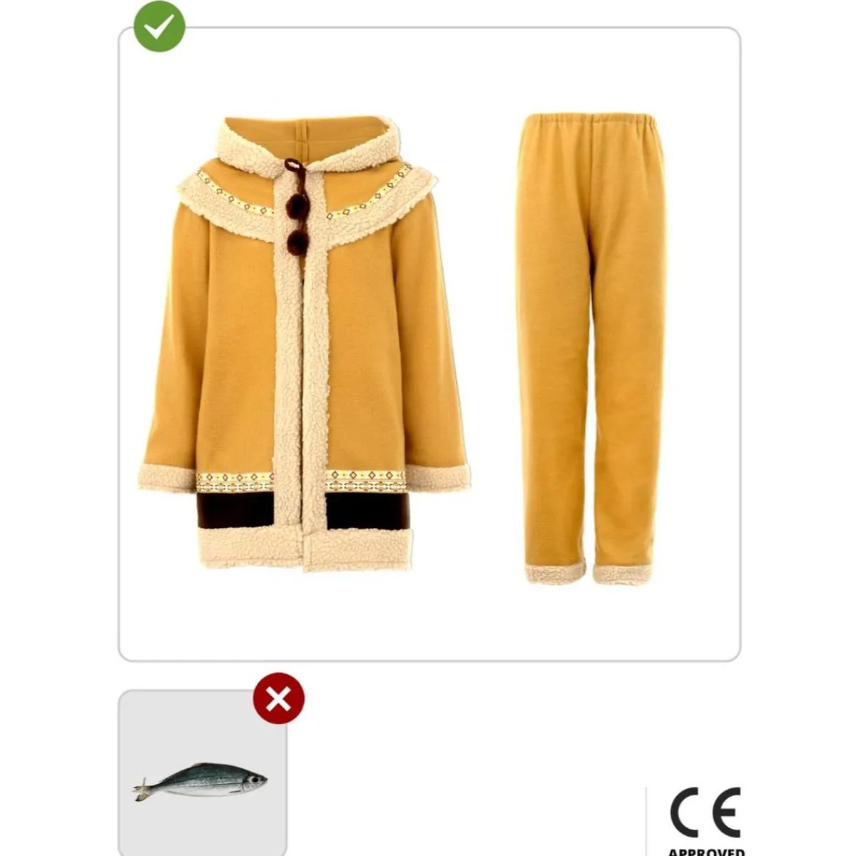 Funidelia Halloween|Disfraces*Disfraz de esquimal para niño 5-6 años