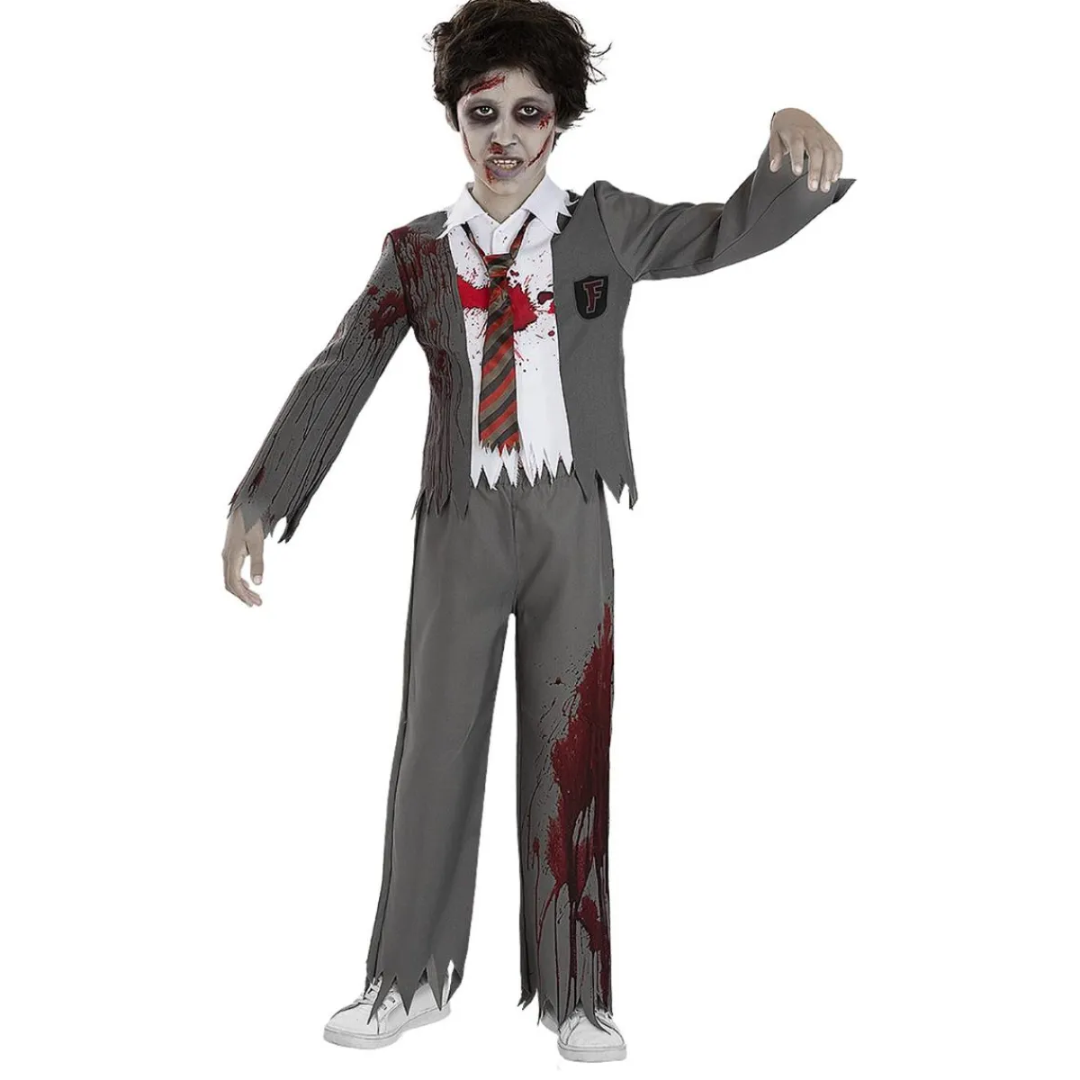 Funidelia Disfraces|Halloween*Disfraz de estudiante zombie niño 5-6 años