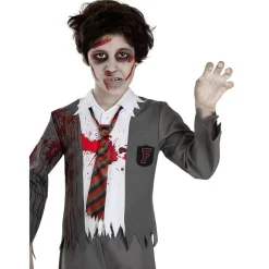 Funidelia Disfraces|Halloween*Disfraz de estudiante zombie niño 5-6 años