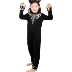 Funidelia Disfraces|Halloween*Disfraz de gata para niña 5-6 años