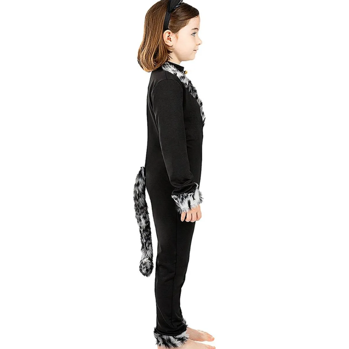 Funidelia Disfraces|Halloween*Disfraz de gata para niña 5-6 años