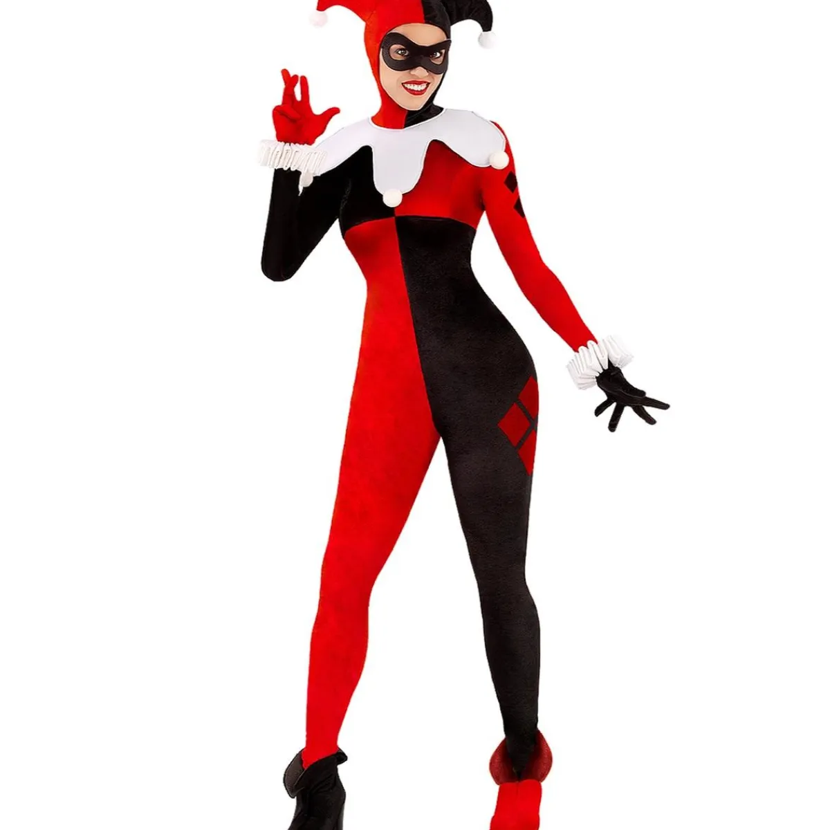 Funidelia Disfraces|Halloween*Disfraz de Harley Quinn DC Comics XS