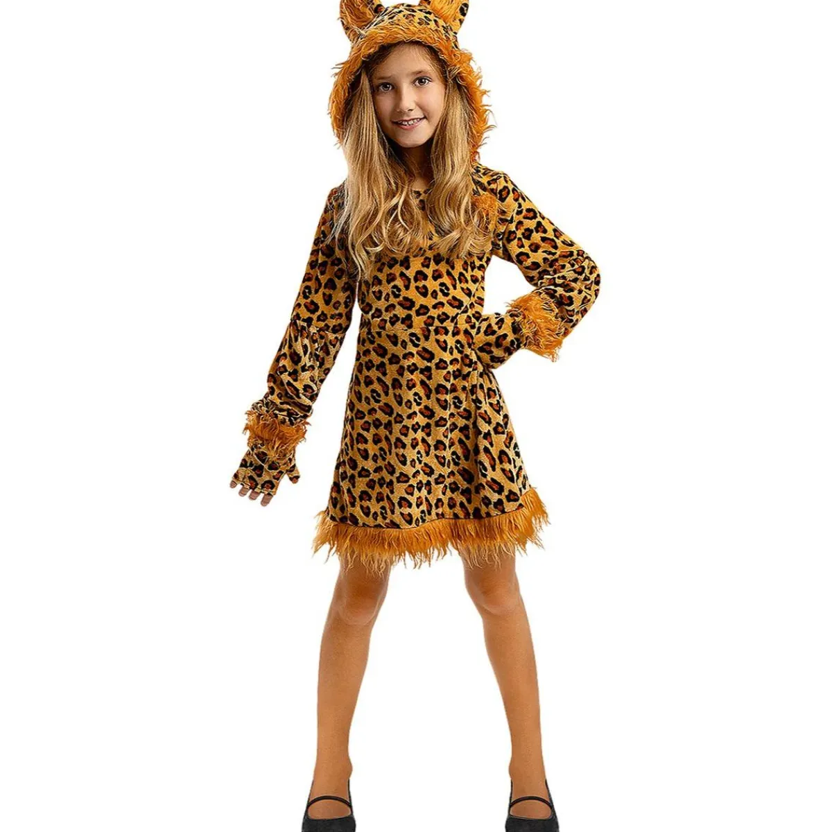 Funidelia Halloween|Disfraces*Disfraz de leopardo para niña 5-6 años