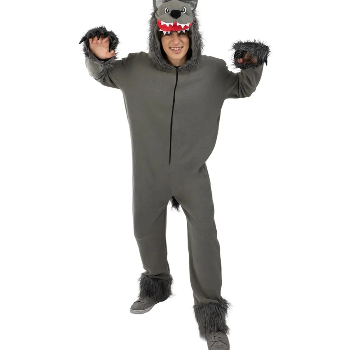 Funidelia Halloween|Disfraces*Disfraz de lobo gris S-M