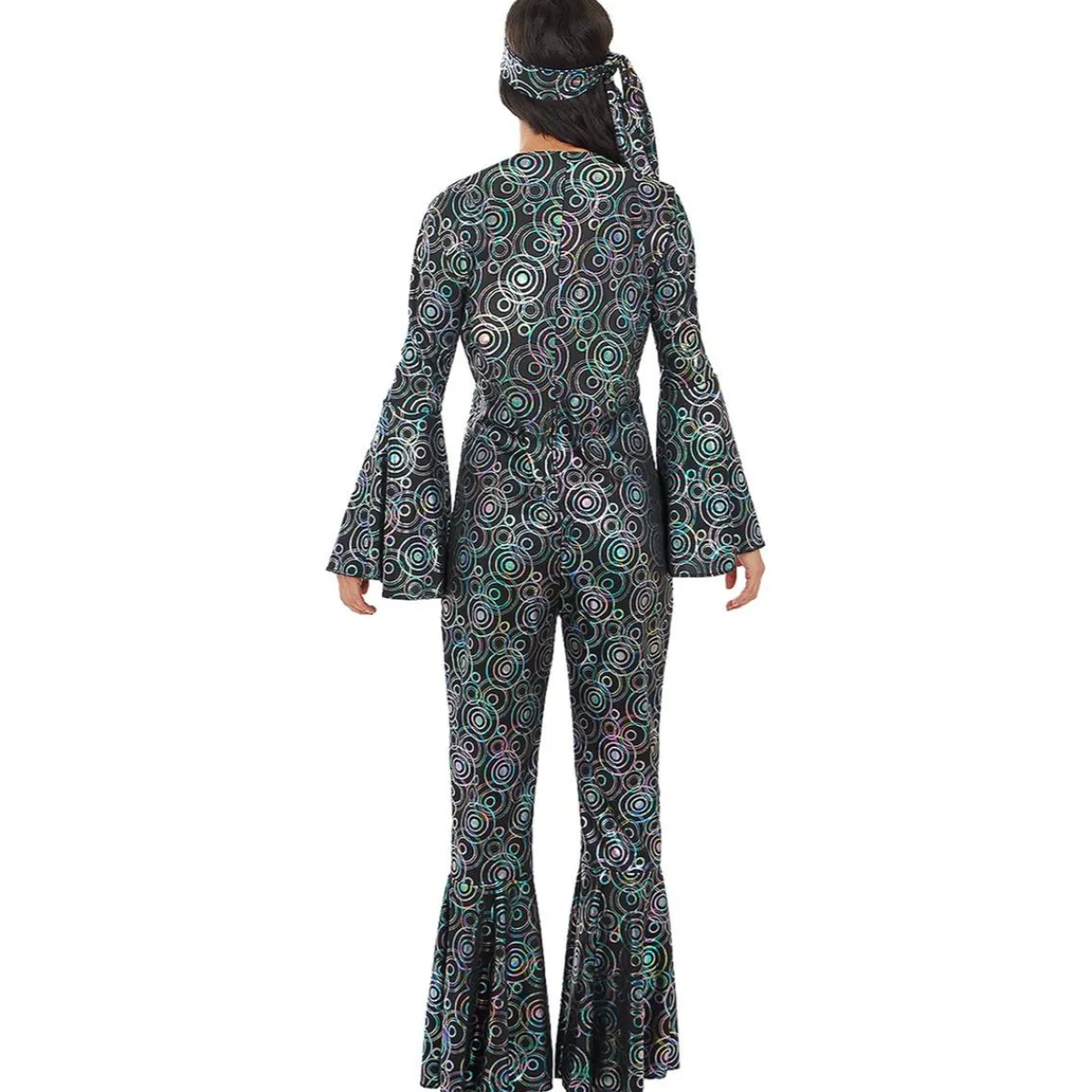 Funidelia Disfraces|Halloween*Disfraz de los Años 70 disco para mujer S