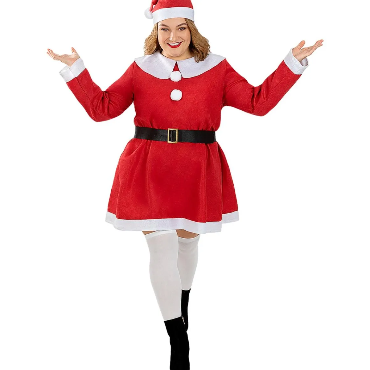 Funidelia Disfraces|Halloween*Disfraz de Mamá Noel mujer XXL