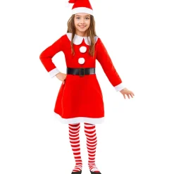 Funidelia Disfraces|Halloween*Disfraz de Mamá Noel niña 7-9 años