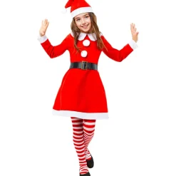 Funidelia Disfraces|Halloween*Disfraz de Mamá Noel niña 7-9 años