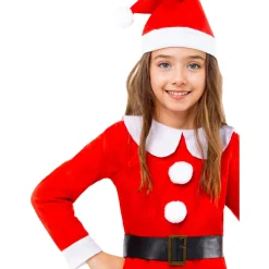 Funidelia Disfraces|Halloween*Disfraz de Mamá Noel niña 7-9 años