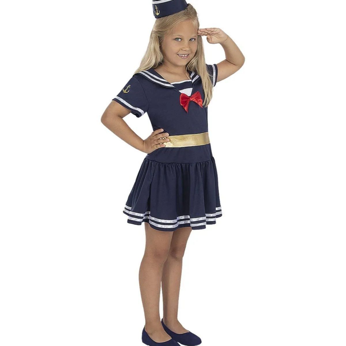 Funidelia Halloween|Disfraces*Disfraz de marinera para niña 7-9 años