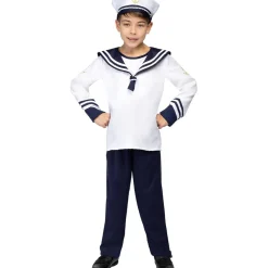 Funidelia Halloween|Disfraces*Disfraz de marinero para niño 5-6 años