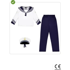 Funidelia Halloween|Disfraces*Disfraz de marinero para niño 7-9 años
