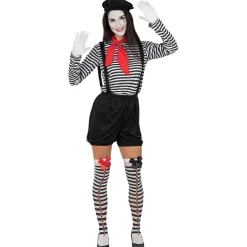 Funidelia Halloween|Disfraces*Disfraz de mimo para mujer L-XL