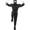 Funidelia Disfraces|Halloween*Disfraz de Ninja negro para adulto L-XL