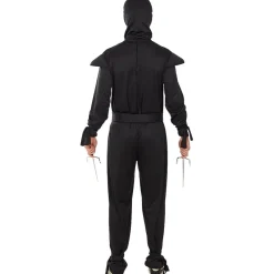 Funidelia Disfraces|Halloween*Disfraz de Ninja negro para adulto L-XL