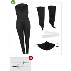 Funidelia Disfraces|Halloween*Disfraz de Ninja para mujer XL