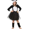 Funidelia Halloween|Disfraces*Disfraz de oso panda para niña 10-12 años