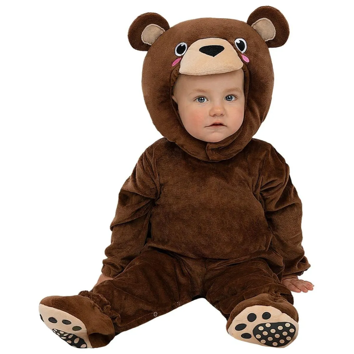 Funidelia Halloween|Disfraces*Disfraz de oso pardo bebé 6-12 meses