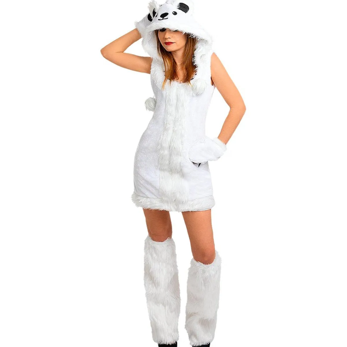 Funidelia Disfraces|Halloween*Disfraz de oso polar para mujer L