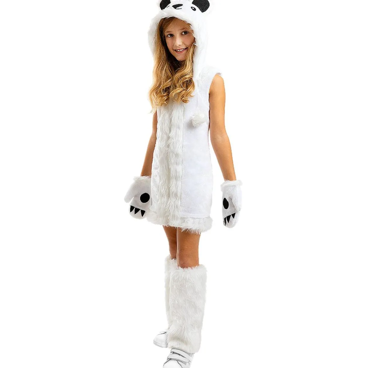 Funidelia Disfraces|Halloween*Disfraz de oso polar para niña 3-4 años