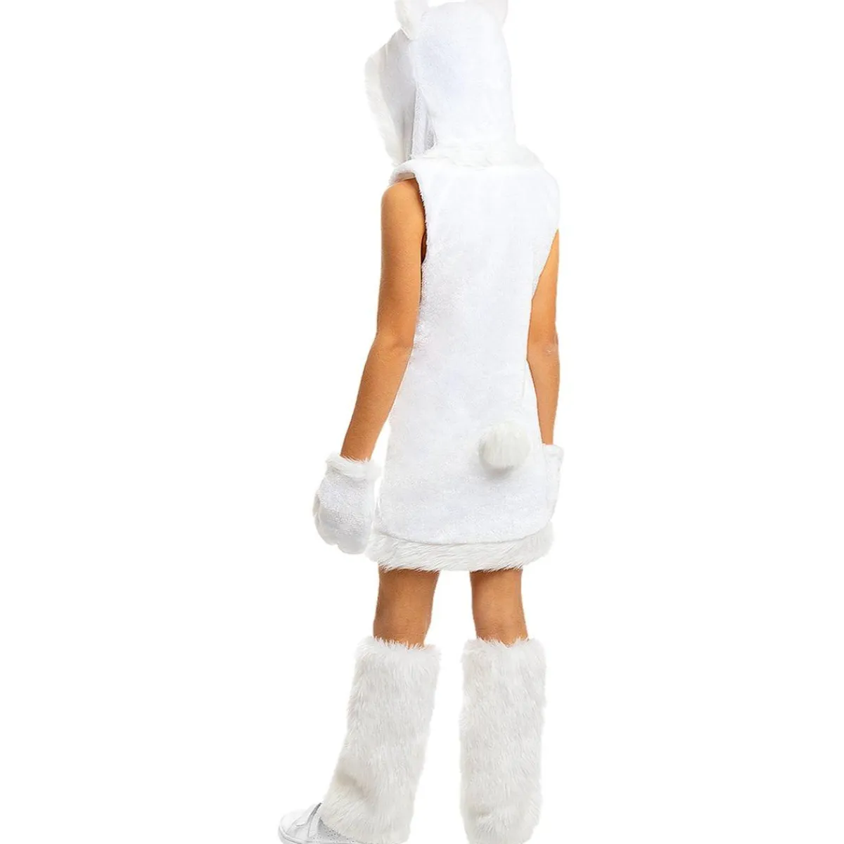 Funidelia Disfraces|Halloween*Disfraz de oso polar para niña 3-4 años