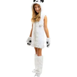 Funidelia Halloween|Disfraces*Disfraz de oso polar para niña 5-6 años