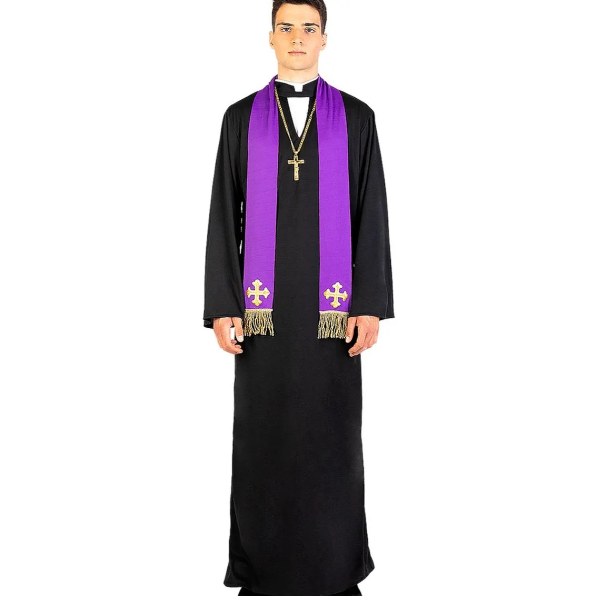 Funidelia Halloween|Disfraces*Disfraz de Padre Karras El Exorcista Standard