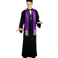 Funidelia Halloween|Disfraces*Disfraz de Padre Karras El Exorcista XL