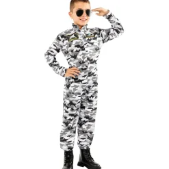 Funidelia Halloween|Disfraces*Disfraz de piloto de caza para niño 7-9 años