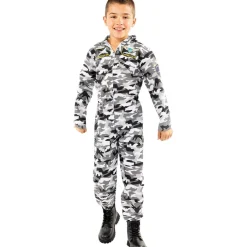 Funidelia Halloween|Disfraces*Disfraz de piloto de caza para niño 7-9 años